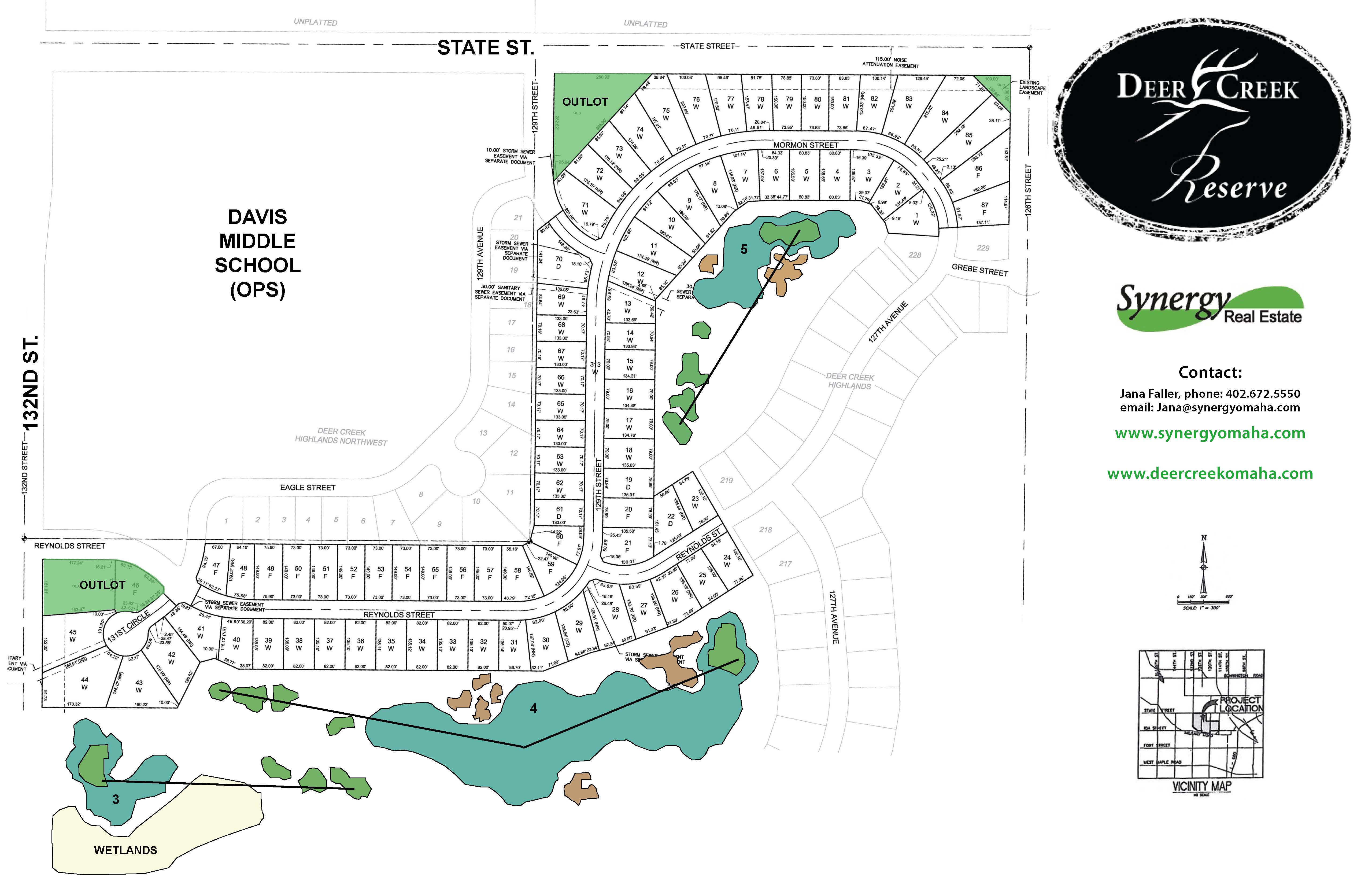 Deer Creek Lot Information